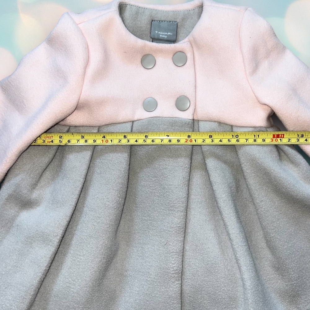 Tahari Baby Girl’s Button Pea Coat Jacket Size 24 Months - Picture 2 of 4